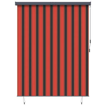 vidaXL Rolgordijn Oranje en Bruin 200 x 250 cm Stof en, Huis en Inrichting, Stoffering | Gordijnen en Lamellen, Verzenden, Nieuw