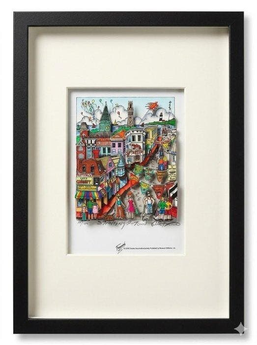 Charles Fazzino (1955) - Strolling P-Town, Antiquités & Art, Art | Objets design