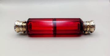 Double Scent - Parfumfles - .925 zilver, Vermeille