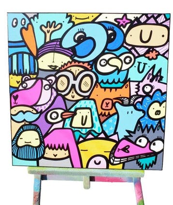 Kev Munday - Lark Around, Antiek en Kunst