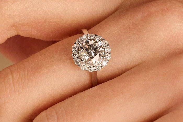 Ring - 14 karaat Witgoud - 2.33ct. tw. Diamant (Lab-grown) -, Bijoux, Sacs & Beauté, Bagues