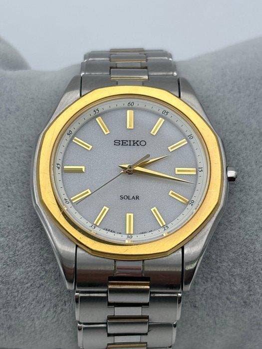Seiko - Solar - Sans prix de réserve - V181-0BG0 - Homme -, Handtassen en Accessoires, Horloges | Antiek