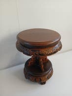 Plantentafel - Hout - Chinees - Antiek