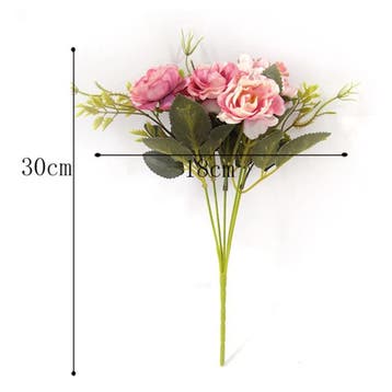 Kunst Boeket - Zijden Rozen Roos Bloemen Luxe Boeketten, Verzenden, Nieuw