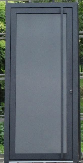 pvc / aluminium buitendeur , voordeur ,deur 100 x 220 zwart, Ophalen of Verzenden, Buitendeur