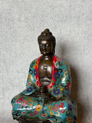 Cloisonné Boeddha - Brons - China