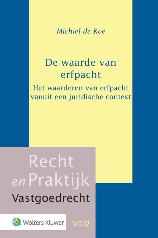 De Waarde Van Erfpacht | M. Koe | Nieuw, Boeken, Overige Boeken, Nieuw, Verzenden