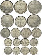 Belgique. Albert I & Leopold III. LOT of 18 COINS 1928-1937