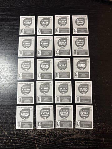 2026 Panini USA 2026 World Cup Extra Stickers Full Set 80, Nieuw