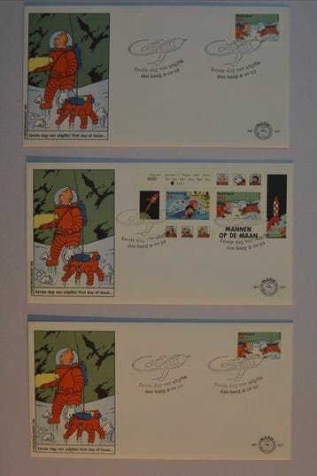 Tintin - 10 PTT uitgaven Nederlands en Belgisch -, Boeken, Nieuw