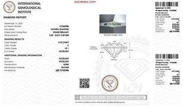 Sans prix de réserve - 1 pcs Diamant (Naturelle) - 0.70 ct -