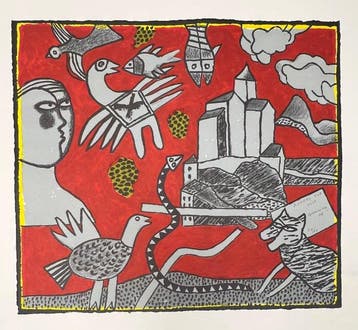 Corneille (1922-2010) - Le dernier village de Van Gogh