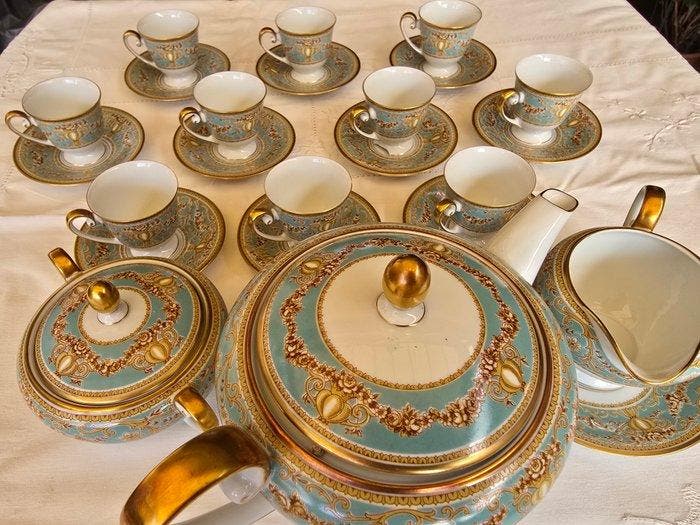 Hutschenreuther - Koffie- en theeservies - Porselein, Antiek en Kunst, Antiek | Meubels | Tafels