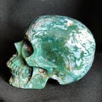 Handgemaakt beeldhouwwerk van een menselijke schedel, Verzamelen, Mineralen en Fossielen