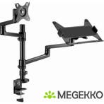 Gembird MA-DA-04 laptop en monitor bureausteun 32  Zwart, Computers en Software, Verzenden, Nieuw