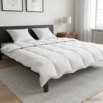 vidaXL Dekbed Wit 220 x 240 cm Bamboevezel, Verzenden, Nieuw