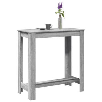 vidaXL Bartafel 102x50x103,5 cm bewerkt hout grijs sonoma, Huis en Inrichting, Verzenden, Nieuw