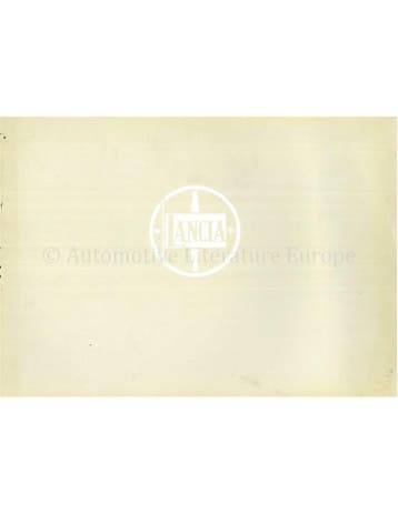 1965 LANCIA FULVIA COUPE BROCHURE FRANS