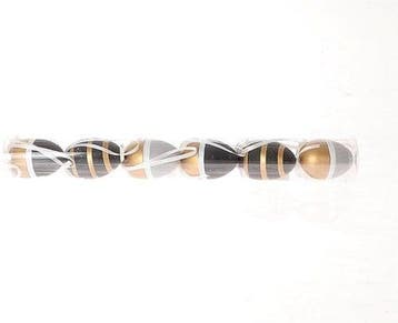 Paasei hangers Zwart Goud 6 stuks, Nieuw