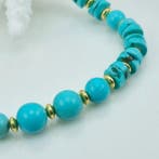 Turquoise - Argent, Plaqué or - Bracelet - TURCHESE ARIZONA