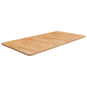 vidaXL Wastafelblad 100x50x1,5cm behandeld massief hout, Verzenden