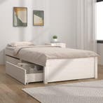 vidaXL Bedframe met lades wit 90x200 cm, Verzenden