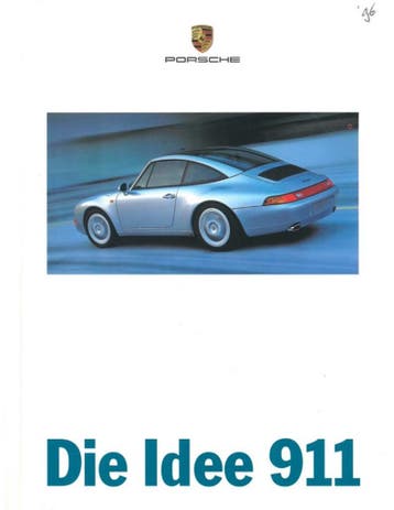 1997 PORSCHE 911 HARDCOVER BROCHURE DUITS