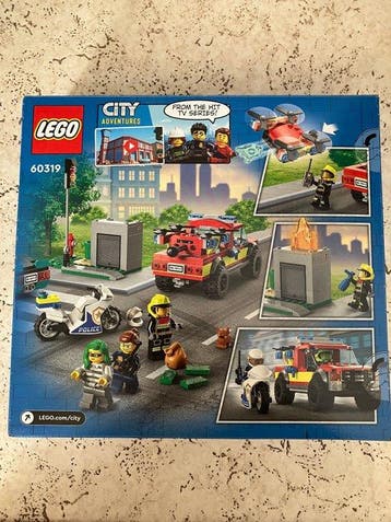 Lego Set - 60319 - City - Fire Rescue and Police Chase, Nieuw