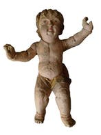sculptuur, Paires danges de retable , Baroque XVIII - 40 cm
