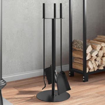 vidaXL 4-delige openhaardgereedschapset 22x59 cm staal, Verzenden, Nieuw