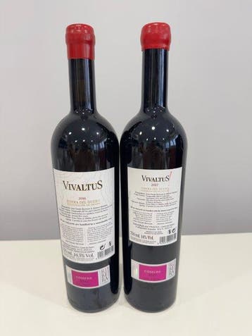 2016 & 2017 Vivaltus - Ribera del Duero - 2 Flessen (0.75, Verzamelen, Wijnen, Nieuw