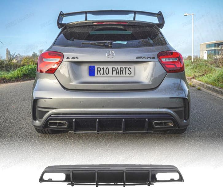 DIFFUSEUR MERCEDES CLASSE A W176 AMG 12-18 LOOK A45 CARBONE, Auto-onderdelen, Carrosserie, Verzenden