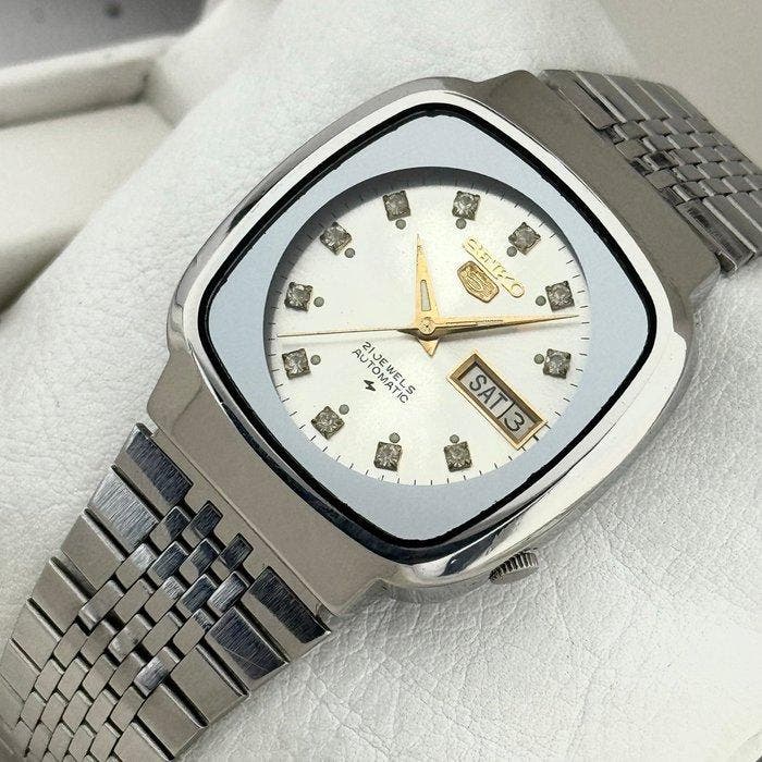 Seiko - Seiko 5 Automatic Day-Date - Sans prix de réserve -, Handtassen en Accessoires, Horloges | Antiek
