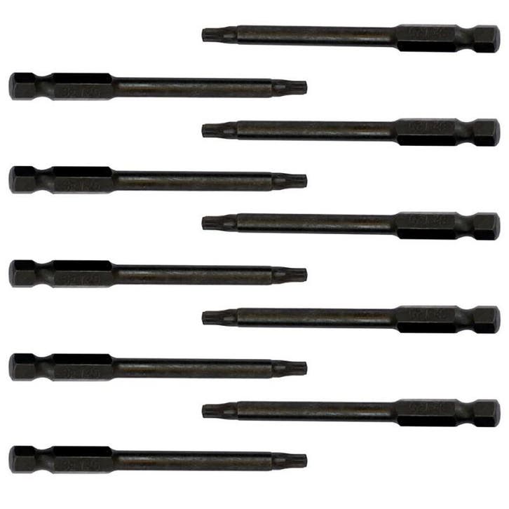 Set van 10 magnetische torx bits T 25  van gehard, Doe-het-zelf en Bouw, Gereedschapskisten, Ophalen of Verzenden