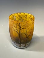 Daum - Daum - Bekerglas - Glas - winterlandschap, Antiek en Kunst