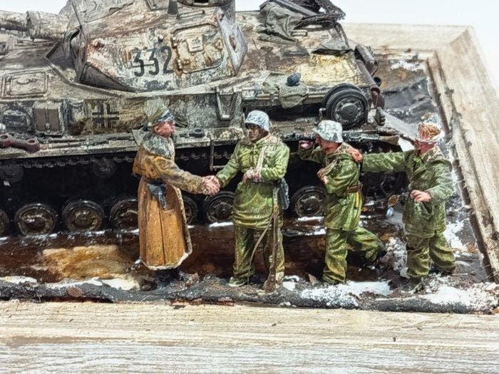 Tamiya - Diorama Diorama Tedesco WW2 - 2000-2010 - Japan, Kinderen en Baby's, Speelgoed | Overig