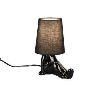 Trio HUMA tafellamp | E14 Fitting | zwart | 20 x 13 cm | IP2, Verzenden, Nieuw
