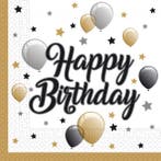 Verjaardag Servetten Milestone 33cm 20st, Verzenden, Nieuw