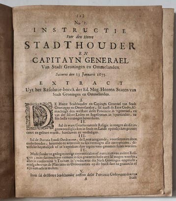 Anon. - Recrueil van alle de Authentijcke Stukken raeckende, Antiek en Kunst