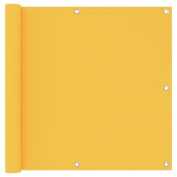 vidaXL Balkonscherm 90x600 cm oxford stof geel, Tuin en Terras, Verzenden, Nieuw