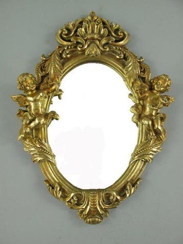 Miroir mural - Bois, Composite - miroir mural