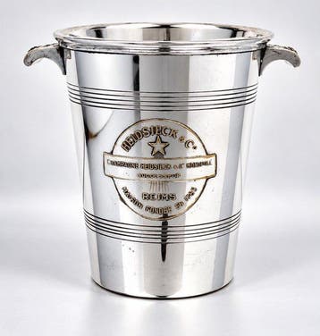 Champagne koeler - Art Deco - Verzilverd - Heidsieck & Co