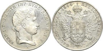 Taler, daalder 1844 Kaiserreich Österreich Ferdinand I 18.., Verzenden, België