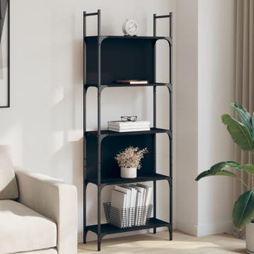 vidaXL Boekenkast 5-laags 60,5x24x166,5 cm bewerkt hout, Verzenden