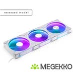 Phanteks D30 PWM Reverse Airflow D-RGB 140MM White 3-Pack, Verzenden, Nieuw