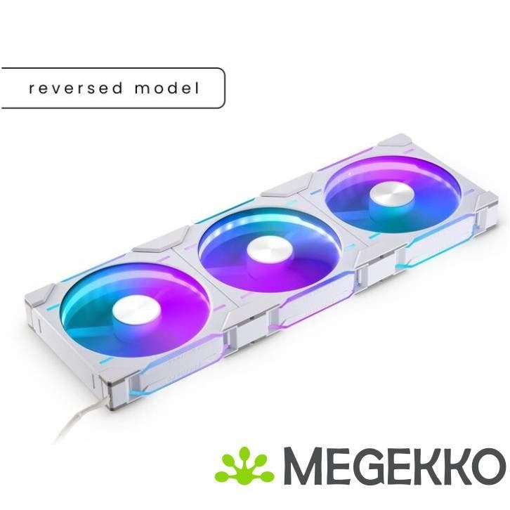 Phanteks D30 PWM Reverse Airflow D-RGB 140MM White 3-Pack, Computers en Software, Computerkoelers, Nieuw, Verzenden