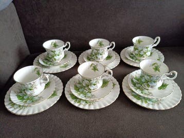 Royal Albert - Service à café pour 6 personnes (12) -, Antiek en Kunst