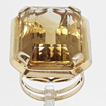 Bague - 18 carats Or jaune - 35.00ct. tw. Quartz, Bijoux, Sacs & Beauté, Bagues