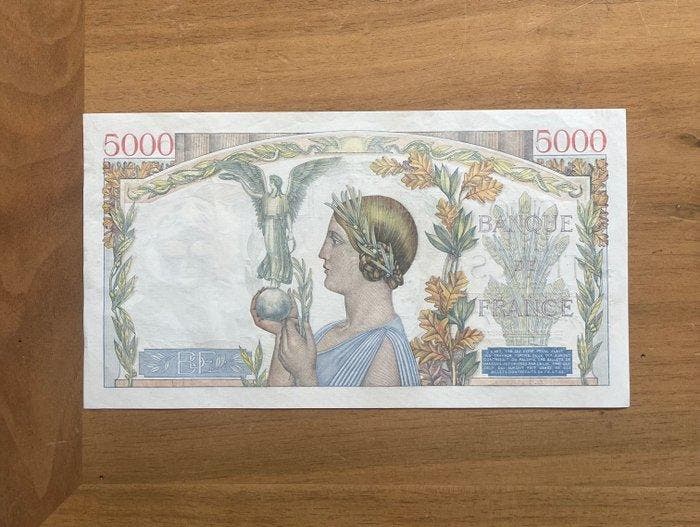 Frankrijk. - 5000 Francs 1942 - Pick 97c, Postzegels en Munten, Bankbiljetten | Europa | Niet-Eurobiljetten