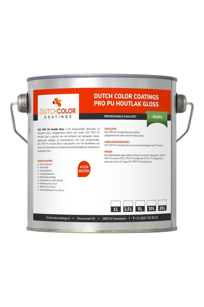 DCC PRO PU Houtlak Gloss Wit 1L, Doe-het-zelf en Bouw, Verf, Beits en Lak, Wit, Nieuw, Verzenden